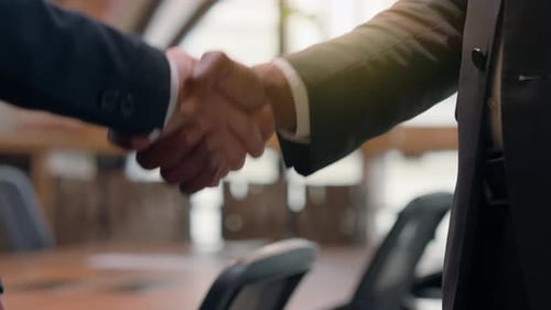 Close-Up of Successful Business Handshake Agreement
