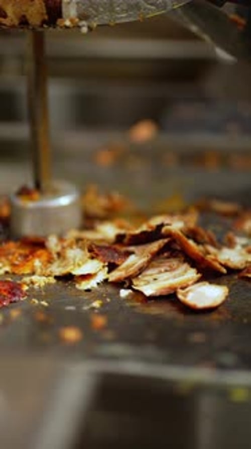 Falling Slices of Juicy, Roasted Meat