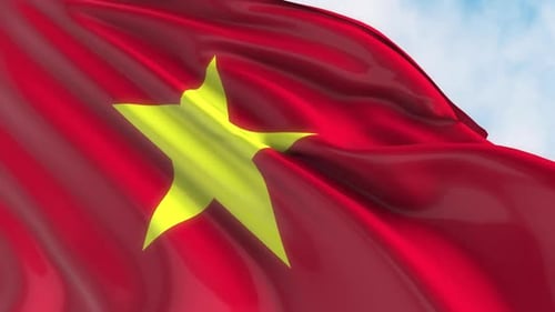 Waving Flag of Vietnam