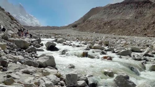 Beautiful view from Gangotri-Gaumukh Trek,Uttarakhand,India Gangotri-Gaumukh Trek oldest trekking tr