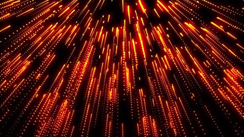 Abstract Glowing Digital Particle Stream Background Loop