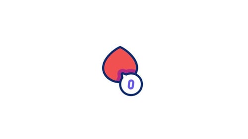 Animated Social Media Like Counter Icon