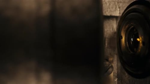 Internal Mechanics of Film Projector Moving