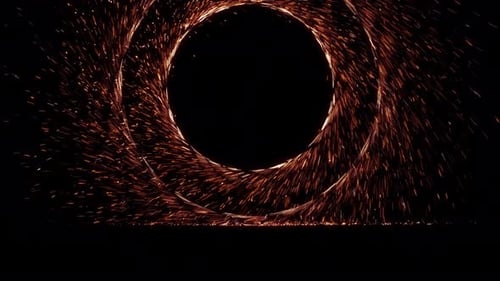 Fiery Particle Energy Portal Transition Reveal