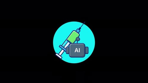 AI Robot Surgery Concept Animation Video - Transparent