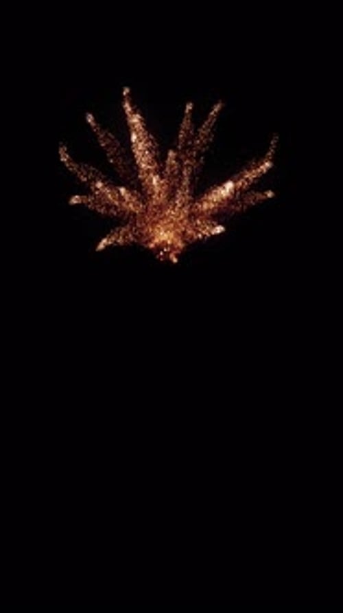 Abstract Fiery Particle Explosion Element