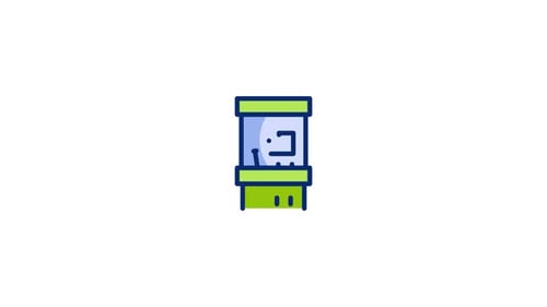 Animiertes Symbol für Arcade-Automaten