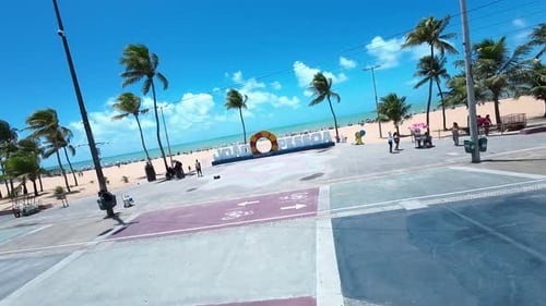 Busto Tamandare em João Pessoa, na Paraíba, Brasil.