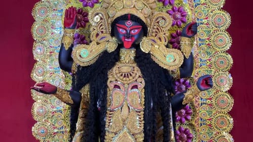 Ornate Statue of a Deity for Religious Worship