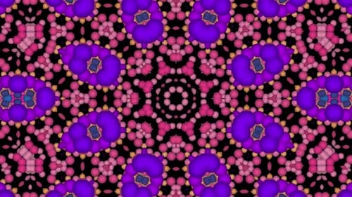 Dynamic Abstract Spherical Kaleidoscope Background
