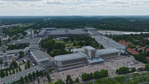 Aerial view of Messe Berlin , Germany