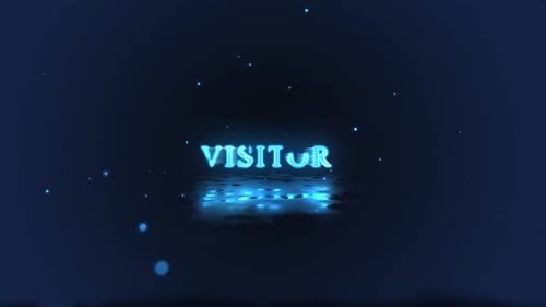 Modern Glowing Text with Water Reflection Reveal
