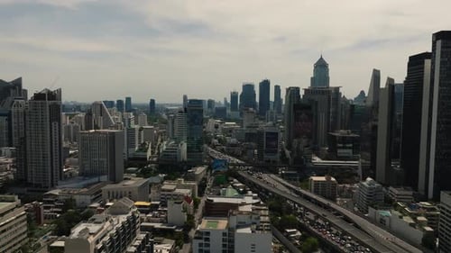 Bangkok Cityscape with Highways and Skyscrapers Bangkok Thailand