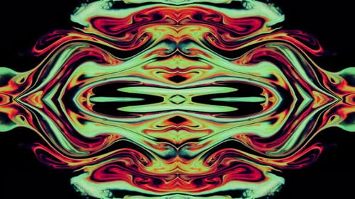 Psychedelic Abstract Fluid Color Swirl Background