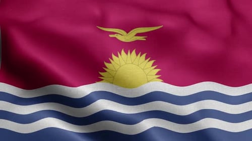 Vorderseite mit Kiribati-Flagge