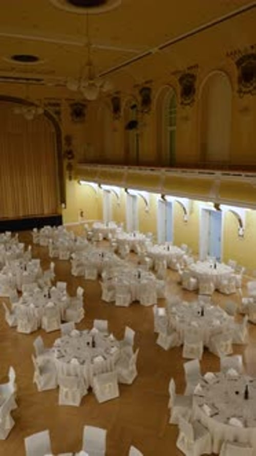 A banquet setup.