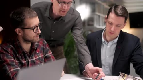 Team Working Together at an Office