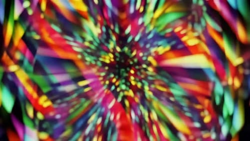 Abstract Colorful Kaleidoscope Motion Graphic Background wit