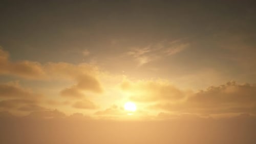 Cloudy Sky Time Lapse Of Rising Sun