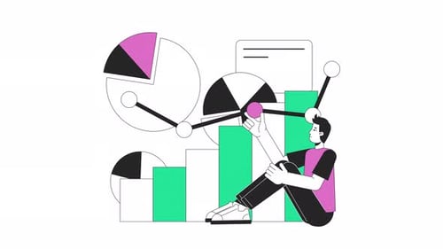 Animation 2D linéaire d'analyse de données