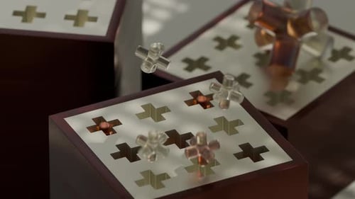 Animação em loop 3D Jumping Cross