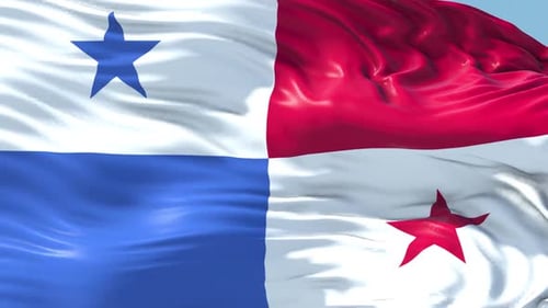 Animation du drapeau national du Panama