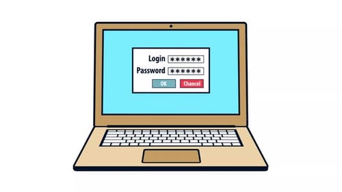 FishingPhishing Attack Animation - Hacker Stealing Login Credentials with Fishing Hook