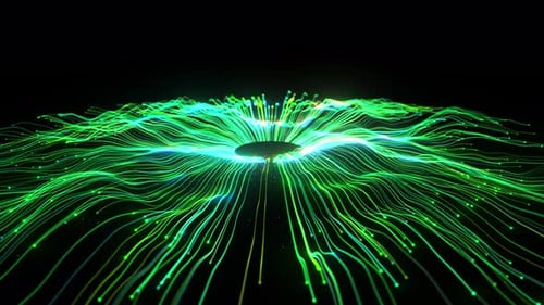 Fiber optic Global Connection network Ai line circuit technology Data Transfer abstract 5g back