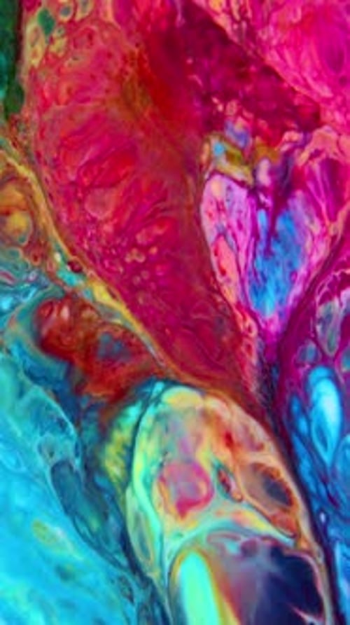 Vibrant Abstract Liquid Colors Background