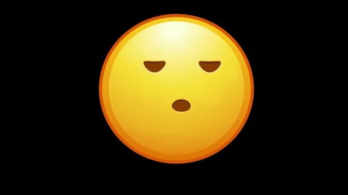 Surprised to Sad Emoji Face Expression Animation