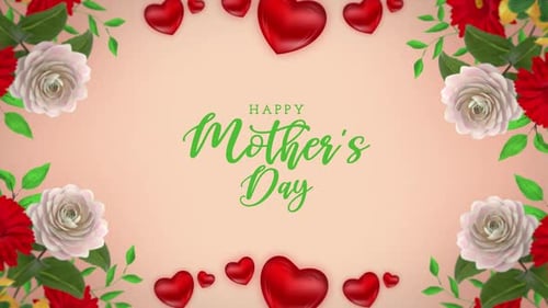 Happy Mother's day animated motion graphics V2