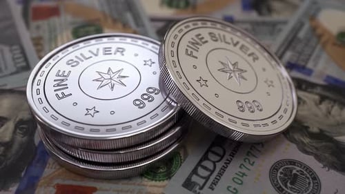 Pièces et billets en argent