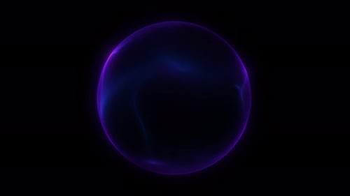 Dynamic Abstract Neon Sphere Energy Reveal