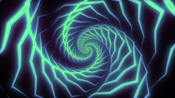 Neon Cyclone Loop, Graphiques Animés Y compris : courbe et futuriste ...