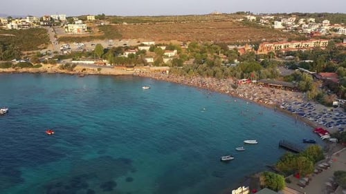 aerial view of the beach