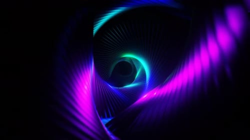 Hypnotische Hintergrund-Loop-Animation von Lila bis Türkis in 4K