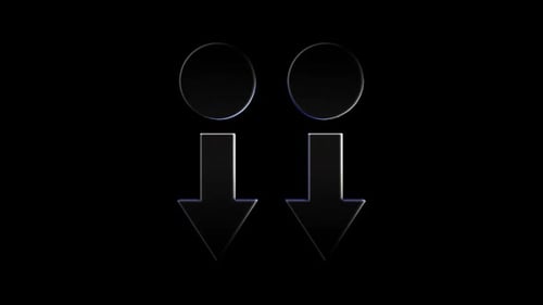 Sweep Down Arrows Icons Animation Loop