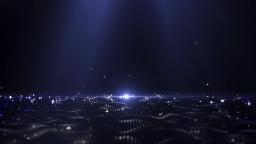 Twinkling and Glowing Ocean Wave Loop