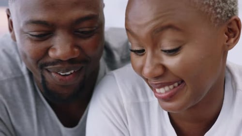 Couple Celebrate Positive Pregnancy Test at Home