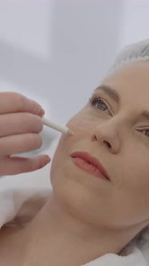 Skincare Treatment at a Beauty Studio Focusing on Rejuvenation Techniques