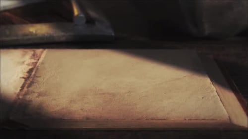 Vintage Book Page Reveal Animation