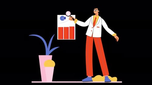 Analista de negócios apresentando insights de dados