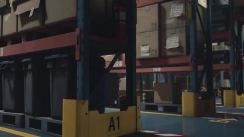 Interior of a Warehouse Storage of Retail Shop