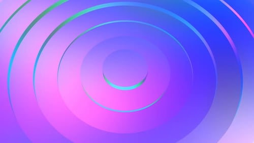 Colorful Circular Wave Motion - Seamless Loop Background