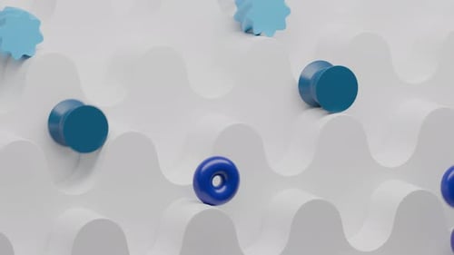 Geometric Path Colorful Shapes 3d Loop