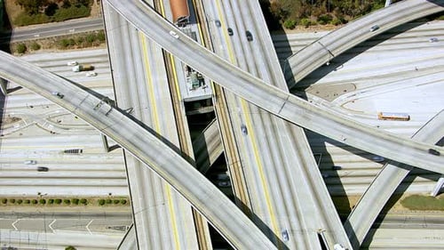 Aerial of Freeway Intersection