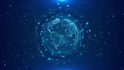 Network Connection Earth AI Research Artificial Intelligence Digital Technology Connection Internet