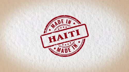 Made In Haiti Stamp Style Word