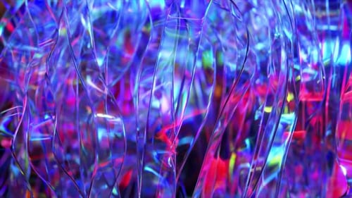 Neon Abstract Flowing Transparent Wavy Lines Background