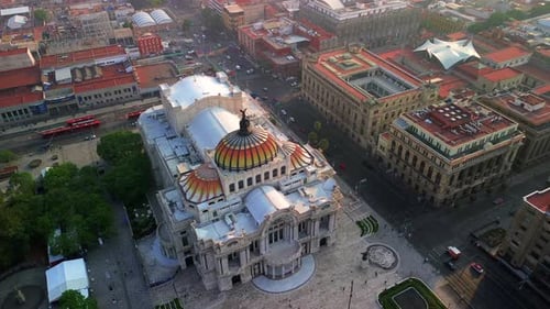 Bellas Artes Viewed from Above in Mexico City